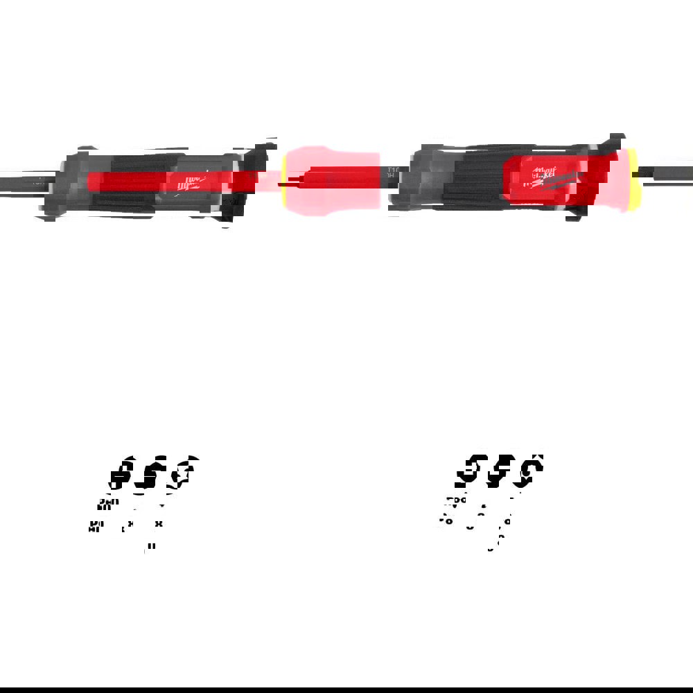 Bit Screwdrivers; Type: Combination ; Tip Type: Phillips; Slotted; Torx ; Drive Size (TXT): 1/4 ; Shaft Length: 2.7500 ; Overall Length (Decimal Inch): 6.75 ; Handle Length (Decimal Inch - 4 Decimals): 4.2500
